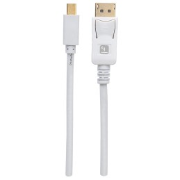 Cavo Mini DisplayPort Maschio a DisplayPort Maschio 4K 60Hz 3m Bianco