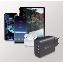 Caricatore da Muro a 4 porte con USB-C™ 27W