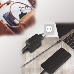 Caricatore da Muro USB-C™ e USB tipo A 65W Nero