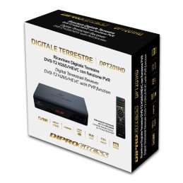 Decoder Ricevitore Digitale Terrestre DVB-T2 H265/HEVC 10bit