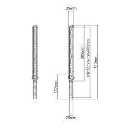 Supporto per Soundbar Sopra o Sotto TV 23-65"