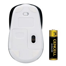 Mouse Dual-Mode Bluetooth e Wireless 2.4 GHz Bianco