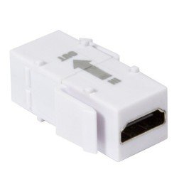 Accoppiatore Keystone HDMI con Ripetitore Bianco