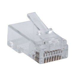 Confezione 100 Plug modulari RJ45 Cat5e FastCrimp