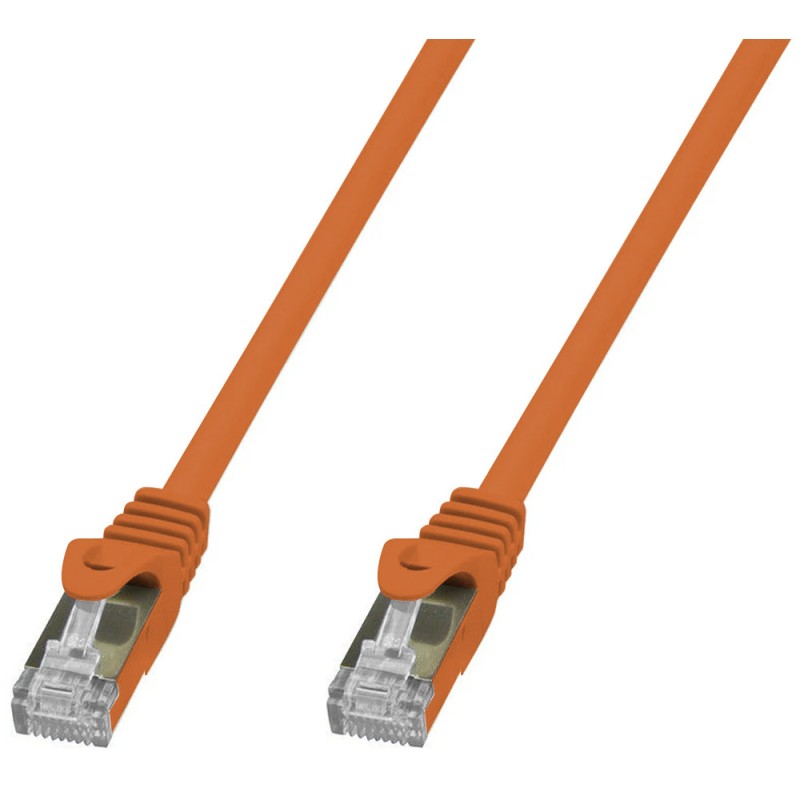 Cavo di Rete Patch in Rame Cat. 6A SFTP LSZH 0,5 m Arancione Cavo di Rete Patch in Rame Cat. 6A SFTP LSZH 0,5 m Arancione