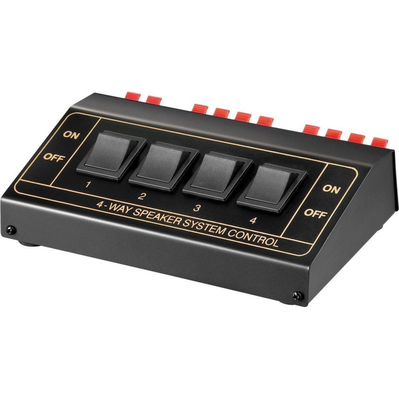 Speaker Switch fino a 4 Diffusori Audio Nero Speaker Switch fino a 4 Diffusori Audio Nero