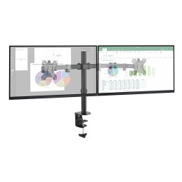 Supporto da Scrivania per 2 Monitor 13-32" a Morsetto