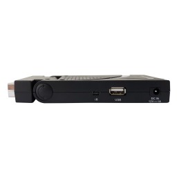 Decoder Ricevitore Digitale Terrestre DVB-T/T2 H.265 HEVC 10bit USB HDMI Scart 180° e Telecomando Universale 2 in 1