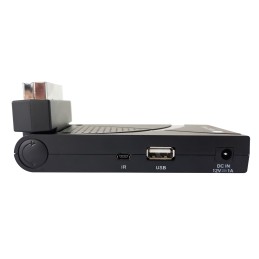 Decoder Ricevitore Digitale Terrestre DVB-T/T2 H.265 HEVC 10bit USB HDMI Scart 180° e Telecomando Universale 2 in 1