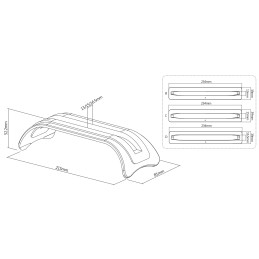 Supporto Notebook Verticale per MacBook 11"-15" in Alluminio con 3 inserti di regolazione intercambiabili