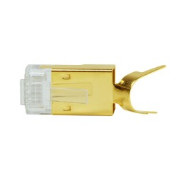 Plug Modulare Dorato RJ45 CAT.8.1/CAT.6A 10pz