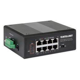 Switch Ethernet Gigabit 8 porte PoE+ con PoE Passante
