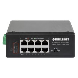 Switch Ethernet Gigabit 8 porte PoE+ con PoE Passante