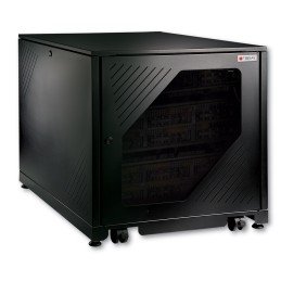 Armadio Rack 19" 600x800 12 Unità Nero da sotto-scrivania da assemblare