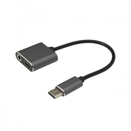 Adattatore da USB-C™ a USB PD + Audio 3.5 mm Nero