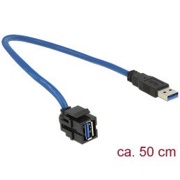Modulo Keystone USB 3.0 A Maschio / Femmina 250° con Cavo
