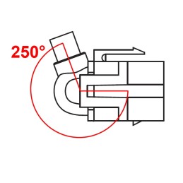 Modulo Keystone USB 3.0 A Maschio / Femmina 250° con Cavo