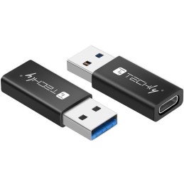 Adattatore Convertitore USB 3.0 USB A Maschio a USB-C™ Femmina Nero