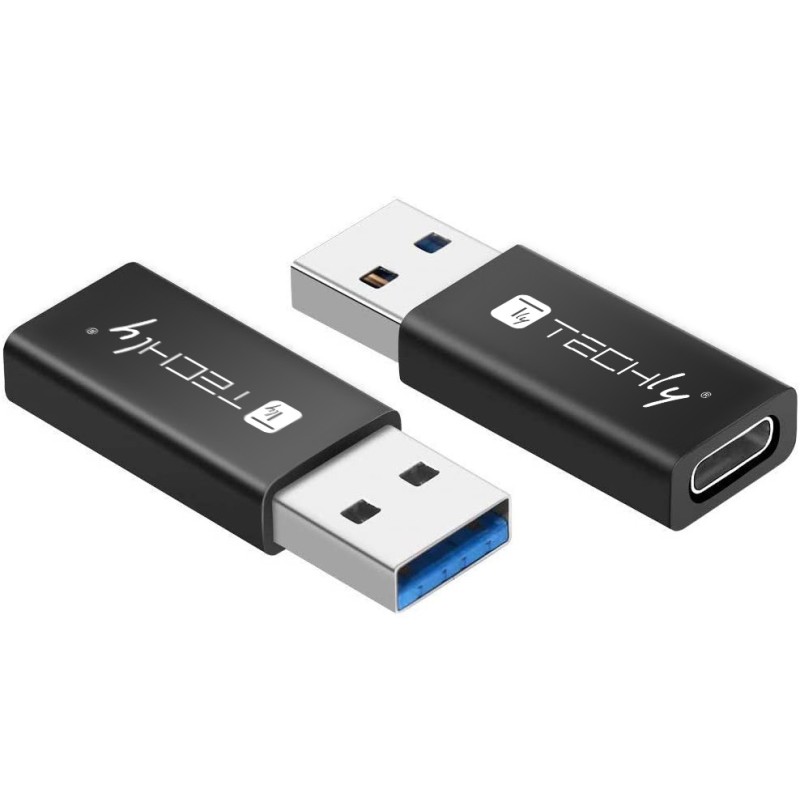 Adattatore Convertitore USB 3.0 USB A Maschio a USB-C™ Femmina Nero