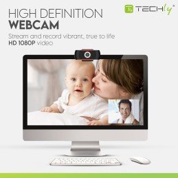 Webcam USB full HD 1080p con Riduzione del Rumore e Auto Focus