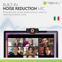 Webcam USB full HD 1080p con Riduzione del Rumore e Auto Focus