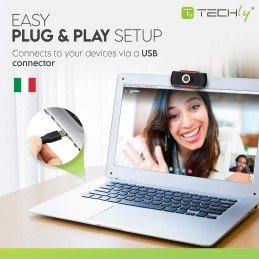 Webcam USB full HD 1080p con Riduzione del Rumore e Auto Focus