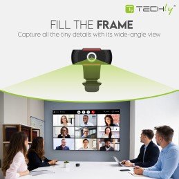 Webcam USB full HD 1080p con Riduzione del Rumore e Auto Focus