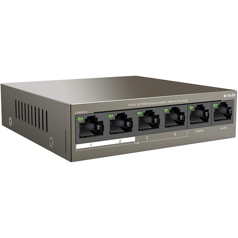 Switch Desktop 6 porte 10/100M con 4 Porte PoE 63W TEF1106P4-63W Switch Desktop 6 porte 10/100M con 4 Porte PoE 63W TEF1106P4-63W