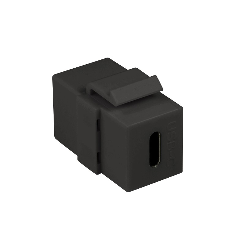 Connettore Keystone USB-C™ F/F 17,2 mm Nero Connettore Keystone USB-C™ F/F 17,2 mm Nero