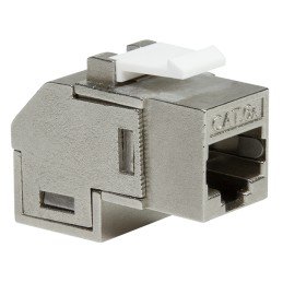 Frutto Keystone Cat.6A 2x RJ45 STP Angolato a 90°