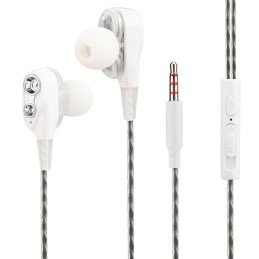 Auricolari Stereo In Ear Duett con Microfono e Telecomando Bianco