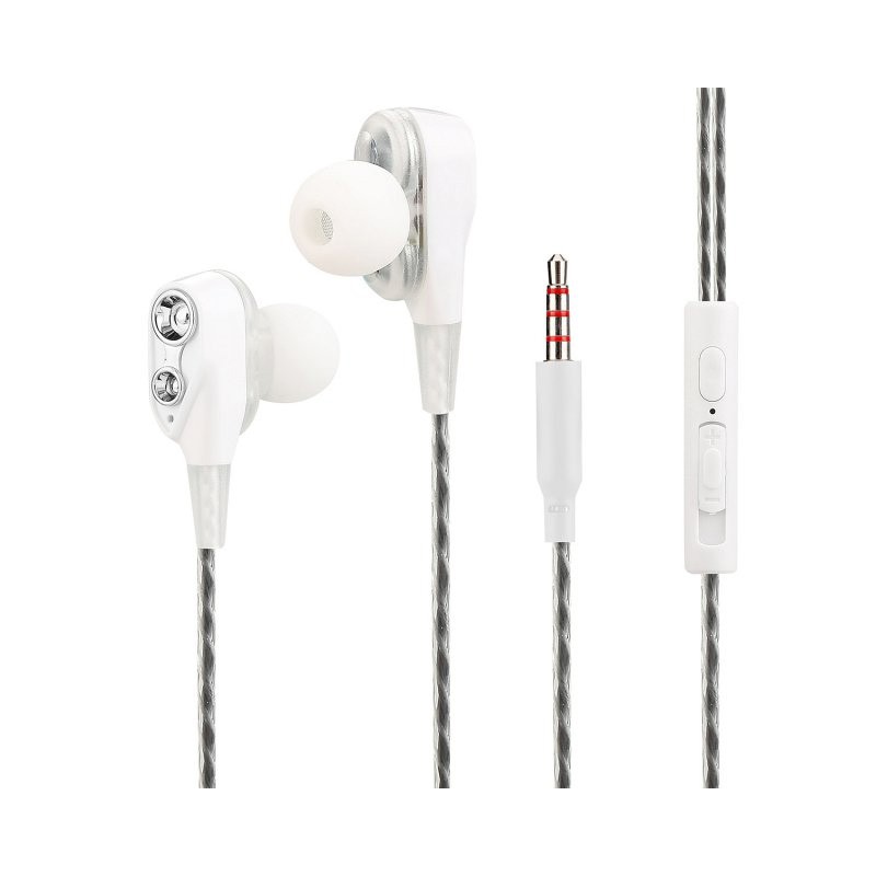 Auricolari Stereo In Ear Duett con Microfono e Telecomando Bianco