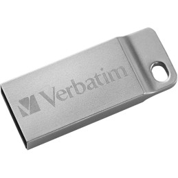 Mini Memoria USB Verbatim con Portachiavi 64GB Silver