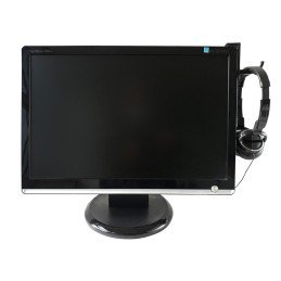 Supporto Cuffie Adesivo Universale per Monitor e Scrivania Nero (2 Pezzi)