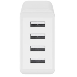 Caricatore da Muro USB a 4 vie 30W Bianco