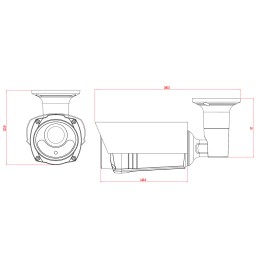 Telecamera IP 2Mp Full HD IR Starlight IP66 Lenti Motor, DGM2643SVP