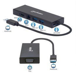 Adattatore SuperSpeed USB Multiporta Doppio Monitor