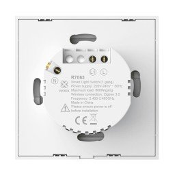 Interruttore della Luce Intelligente WiFi Controllo Vocale Alexa, R7063 Zigbee