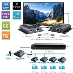 Extender HDMI HDbitT con IR su Cavo Cat.6 fino a 120m