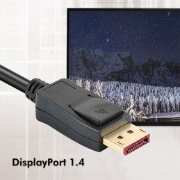 Cavo Audio/Video DisplayPort 8K M/M 5 m Nero