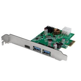 Scheda PCI Express USB 3.2 Gen1x1, 1x USB-C™ PD 3.0 e 2x USB 3.0