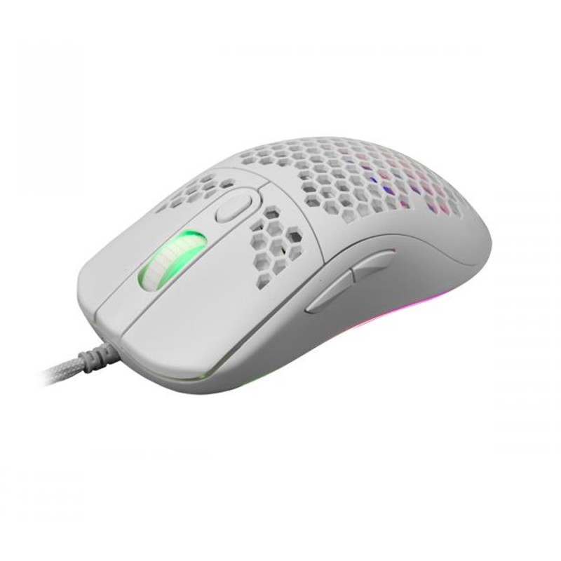 Gaming Mouse Galahad RGB 6400 6D dpi bianco