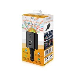 Caricatore da Auto USB-C™ con Luce Disco TX-159