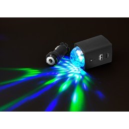 Caricatore da Auto USB-C™ con Luce Disco TX-159