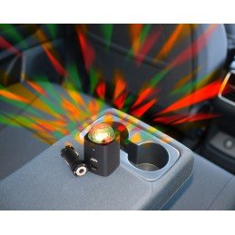 Caricatore da Auto USB-C™ con Luce Disco TX-159