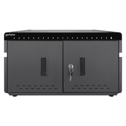Armadietto Stazione di Ricarica USB-C™ per 20 Tablet, Smartphone e altri dispositvi mobili Nero