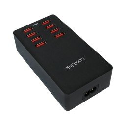 Caricatore da Tavolo a 8 porte USB 44W Nero