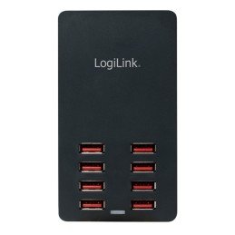 Caricatore da Tavolo a 8 porte USB 44W Nero