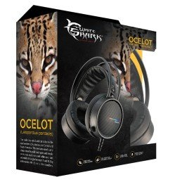 Cuffie Gaming con Microfono Nero, GH-2042 OCELOT