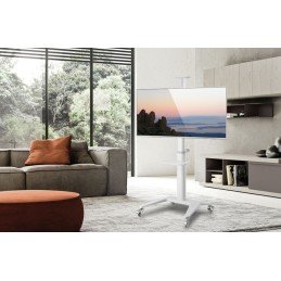 Supporto da Pavimento per TV da 37" a 70" Bianco